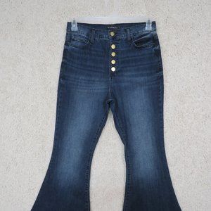 Le Lis Blanc* Women's Jeans Size 40 (Brasil) Original‎ Distressed Flare Bottom
